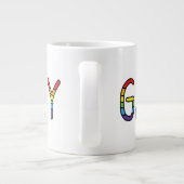 Gay Doodle-ontwerp Grote Koffiekop (Achterkant)