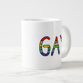Gay Doodle-ontwerp Grote Koffiekop (Voorkant rechts)