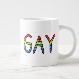 Gay Doodle-ontwerp Grote Koffiekop