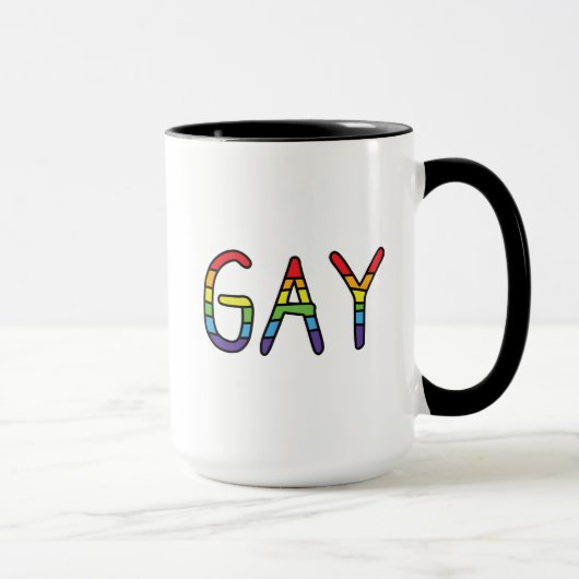 Gay Doodle-ontwerp Mok (Rechts)