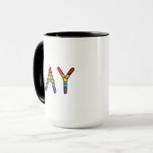 Gay Doodle-ontwerp Mok (Voorkant links)