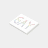 Gay Doodle-ontwerp Post-it® Notes (Schuin)