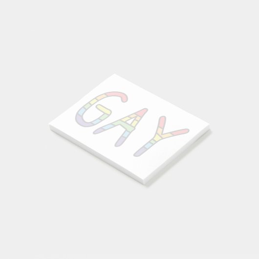 Gay Doodle-ontwerp Post-it® Notes (Schuin)