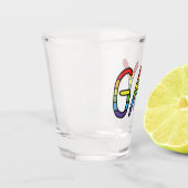 Gay Doodle-ontwerp Shot Glas (Links)