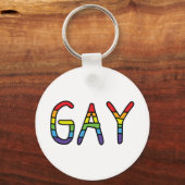 Gay Doodle-ontwerp Sleutelhanger (Voorkant)