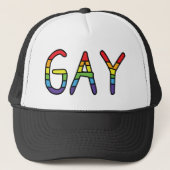 Gay Doodle-ontwerp Trucker Pet (Voorkant)