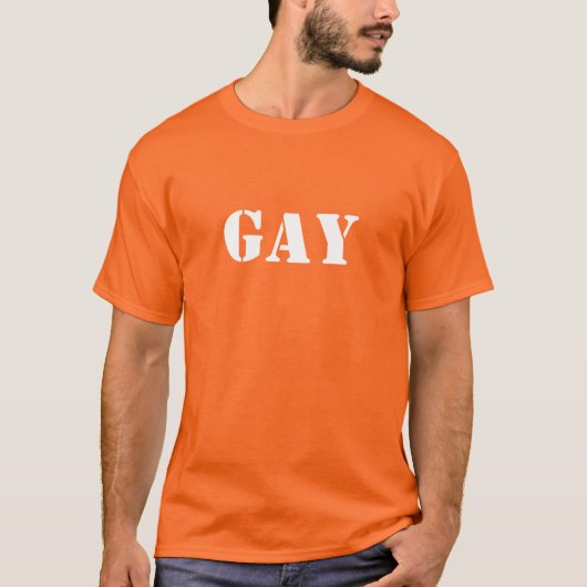 GAY door #PTF T-shirt (Voorkant)