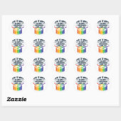 Gay Drummer Drummen Gay Pride Maand LGBTQ Regenboo Ronde Sticker (Vel)