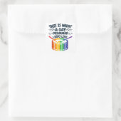 Gay Drummer Drummen Gay Pride Maand LGBTQ Regenboo Vierkante Sticker (Tas)