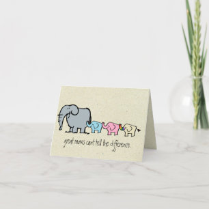 gay elephant mothers day card kaart