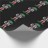 Gay Elf LGTBQ Matching Familie Kerstfeest Cadeaupapier (Hoek)