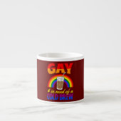 Gay en heeft een koude Brew LGBTQ Pride nodig Espresso Kop (Voorkant)