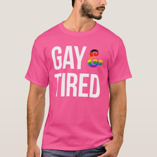 Gay en moe t-shirt (Voorkant)