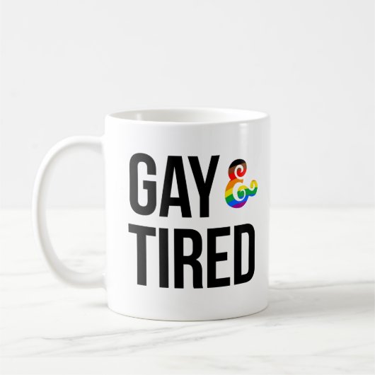 Gay en Tired Koffiemok (Links)