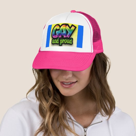 Gay en trots trucker pet (In situ)