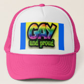 Gay en trots trucker pet (Voorkant)