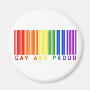Gay en trotse barcode magneet