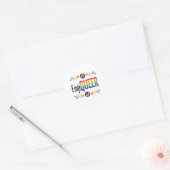 Gay Engineer Engineering Engiqueer Pride Month Ronde Sticker (Envelop)