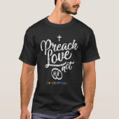 Gay Episcopaal geschenk voor LGBT-liefde en trots T-shirt (Voorkant)