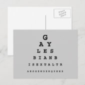 Gay Eye Grafiek Briefkaart (Voorkant / Achterkant)