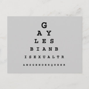 Gay Eye Grafiek Briefkaart