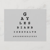 Gay Eye Grafiek Briefkaart (Voorkant)