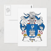 Gay familie Crest Briefkaart (Voorkant / Achterkant)