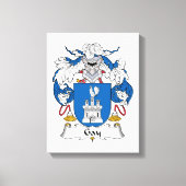 Gay familie Crest Canvas Afdruk (Voorkant)