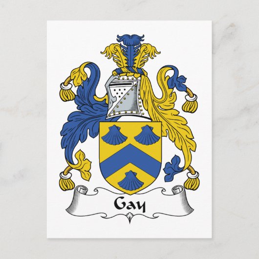 Gay Family Crest Briefkaart (Voorkant)