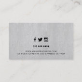 Gay faux leer textuur achtergrond visitekaartje (Achterkant)