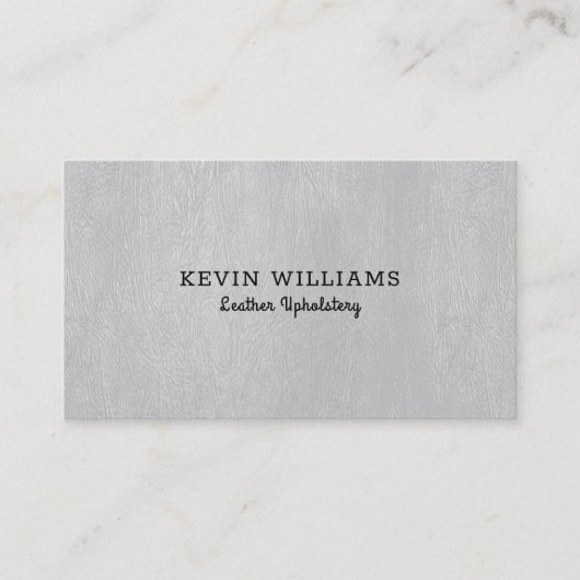 Gay faux leer textuur achtergrond visitekaartje (Voorkant)