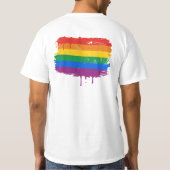 GAY FLAG DRIPPING T-SHIRT (Achterkant)