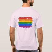 GAY FLAG DRIPPING T-SHIRT (Achterkant)