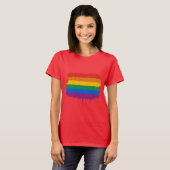 GAY FLAG DRIPPING T-SHIRT (Voorkant volledig)