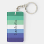 Gay Flag Love is Love Custom Sleutelhanger (achterkant)