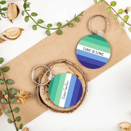 Gay Flag Love is Love Custom Sleutelhanger