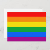 GAY FLAG ORIGINAL -.png Briefkaart (Voorkant / Achterkant)