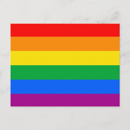 GAY FLAG ORIGINAL -.png Briefkaart (Voorkant)