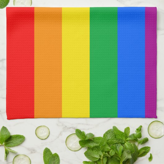 GAY FLAG ORIGINAL -.png Theedoek (Gevouwen)