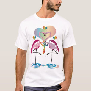 Gay Flamingos Apparel T-shirt