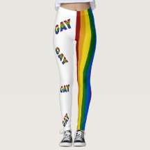 Gay Flower Pride Kleuren Gestreepte Leggings