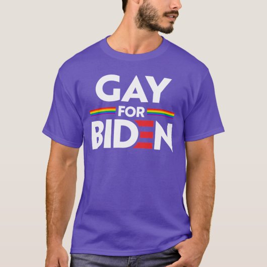 GAY FOR JOE BIDEN SLEEVELESS SHIRT (Voorkant)
