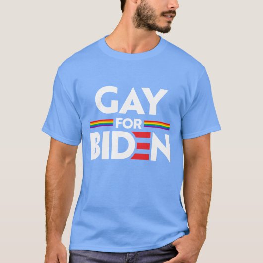 GAY FOR JOE BIDEN T-SHIRT (Voorkant)