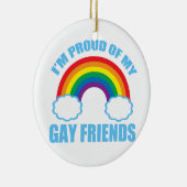 Gay Friends Keramisch Ornament (Rechts)