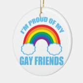 Gay Friends Keramisch Ornament (Links)
