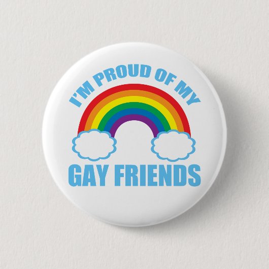 Gay Friends Ronde Button 5,7 Cm (Voorkant)