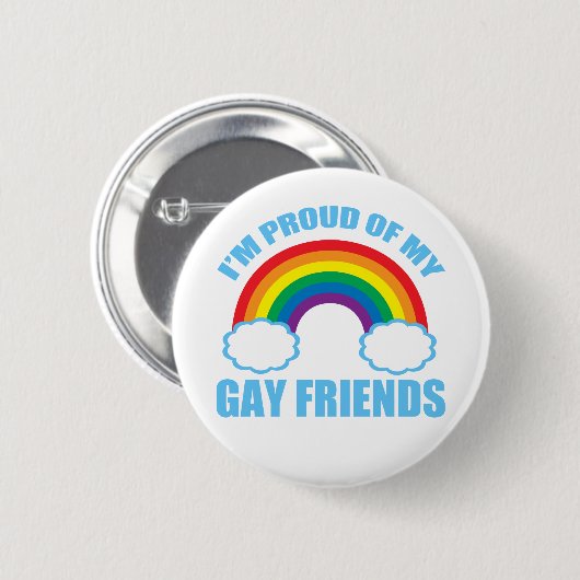 Gay Friends Ronde Button 5,7 Cm (Voorkant /achterkant)