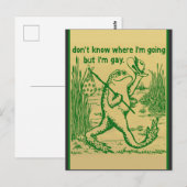 gay frog briefkaart (Voorkant / Achterkant)