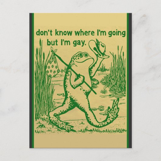 gay frog briefkaart (Voorkant)