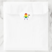 Gay Frog LGBT Pride Rainbow Classic Ronde Sticker (Tas)